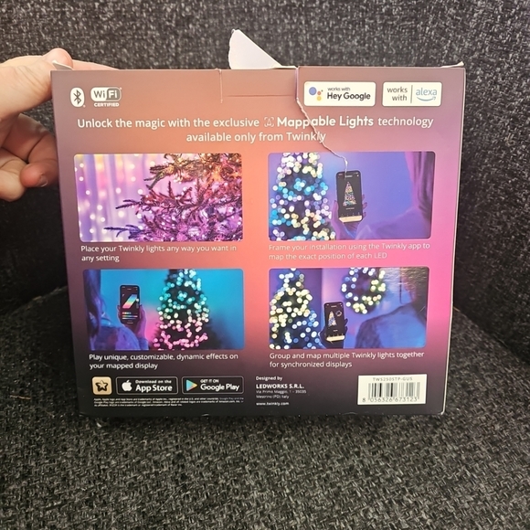 NIB Twinkly String Lights LED 250 Mappable LEDs Multicolor Indoor Outdoor 6 Ft - Picture 3 of 5